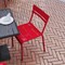 Flash Furniture Red All-Weather Armless Steel Dining Chair XU-CH-10318-RED-GG - alternate 5